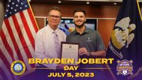 President Cooper Proclaims Brayden Jobert Day in St. Tammany Parish